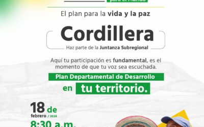 Subregión Cordillera se prepara para el PDD