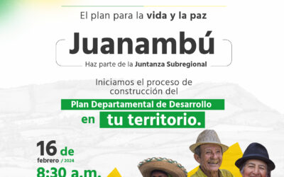 Inicia los encuentros en Juntanza del Plan Departamental de Desarrollo