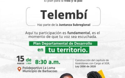 Gobernación de Nariño está en Barbacoas