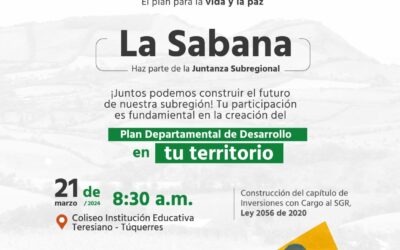 Bienvenidos a la subregión Sabana